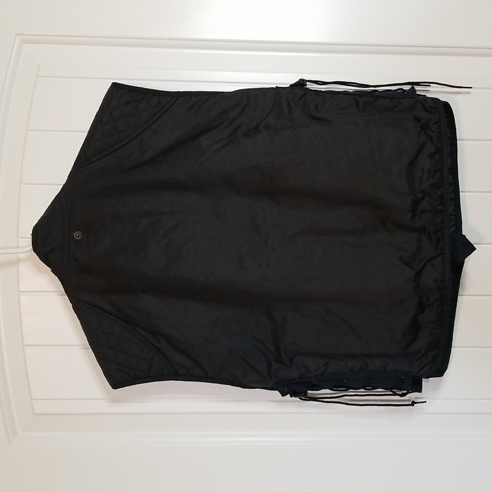 Vanson Black Triple Closure adjustable Quilted Vest Size 42 - Picture 7 of 13
